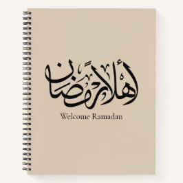 Welcome Ramadan Arabic Calligraphy Thuluth Notizbuch