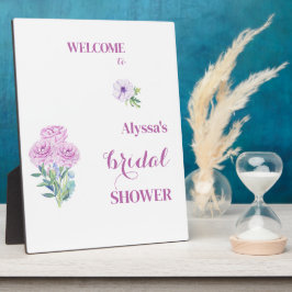 Welcome Ranunculus Brautparty Personalisiert Fotoplatte