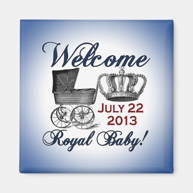 Welcome Royal Baby Magnet (Vorne)
