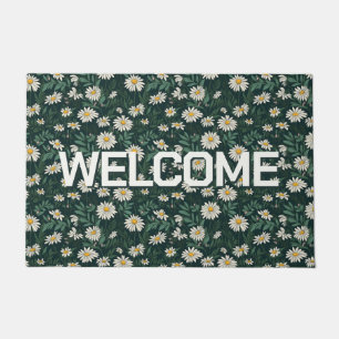 Welcome Summer Daisies Fußmatte