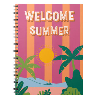 Welcome Summer Notebook Notizblock