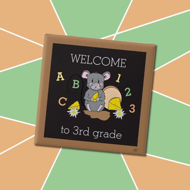 Welcome the 3rd Grad 1st day of school button (Von Creator hochgeladen)