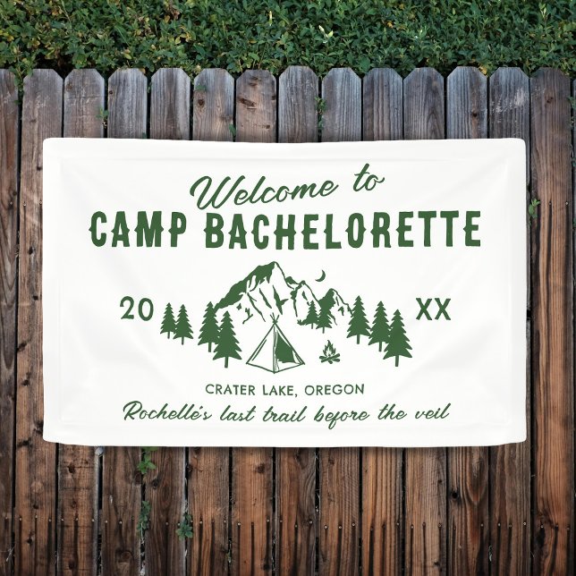 Welcome to Camp Bachelorette Banner (Von Creator hochgeladen)