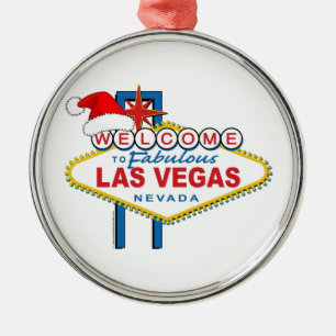 Welcome to Fabulous Las Vegas Christmas Silbernes Ornament