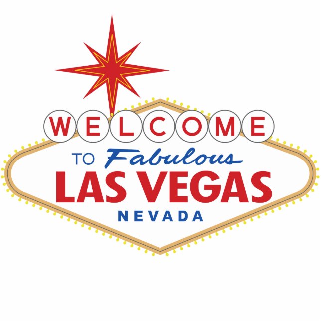 Welcome to Fabulous Las Vegas, Nevada, Fotoskulptur Magnet (Vorne)