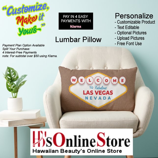 Welcome to Fabulous Las Vegas Nevada Trendy Memory Lendenkissen (Welcome to Fabulous Las Vegas Nevada Trendy Memory Lumbar Pillow.
)