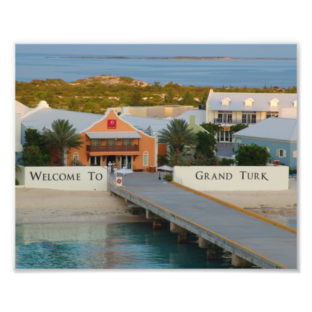"Welcome to Grand Turk", Fotografie, Karibik Fotodruck (Vorne)