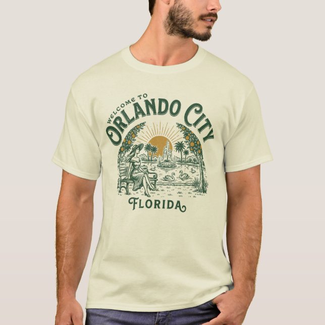 Welcome to Orlando City Florida T-Shirt (Vorderseite)