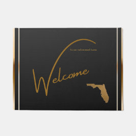 Welcome to our retirement home Florida state map Fußmatte