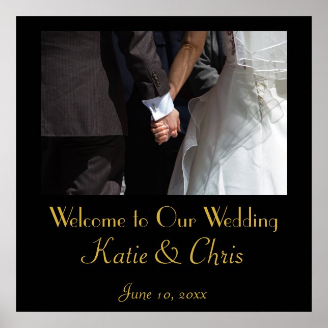 Welcome to our wedding poster (Vorne)