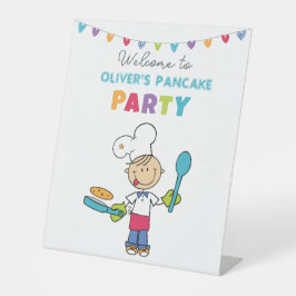 Welcome to Pancake Party – Personalized Kids Sockelschild