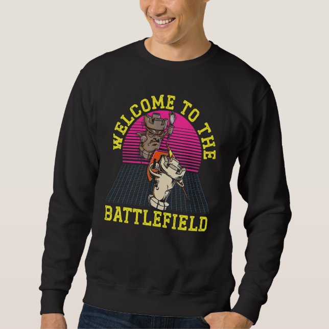 Welcome To The Battlefield Grandmaster Board Game  Sweatshirt (Vorderseite)