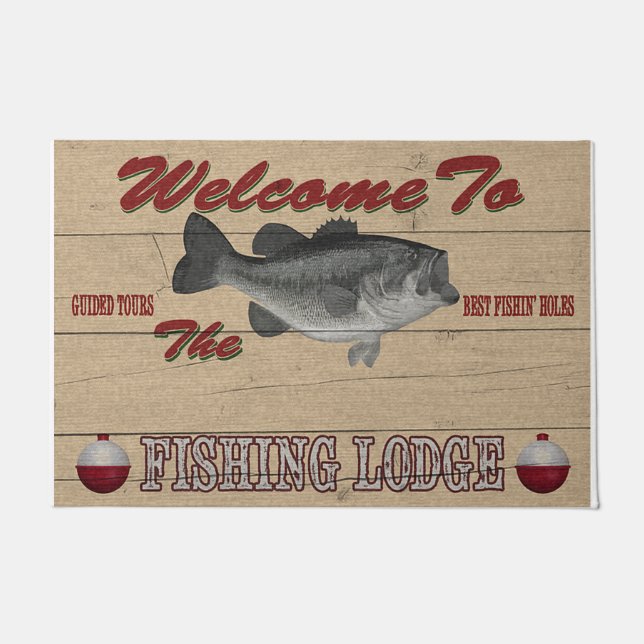 Welcome To The Fishing Lodge Fußmatte (Vorderseite)