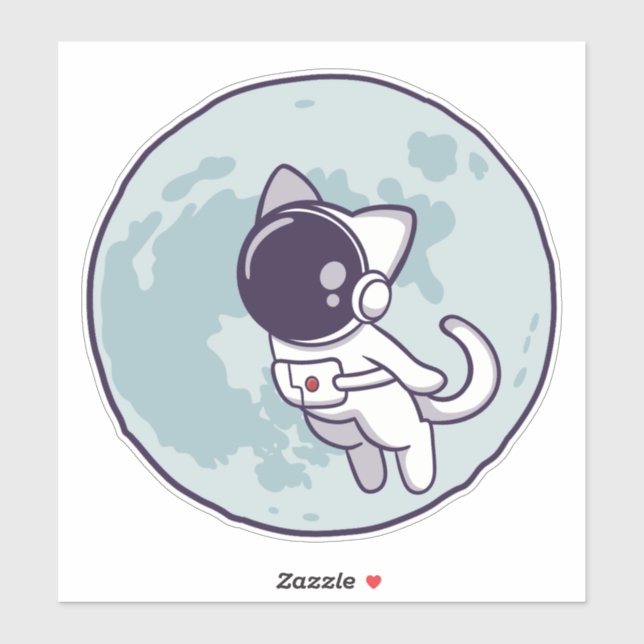 Welcome to the Meoid - Moon mission Aufkleber (Blatt)