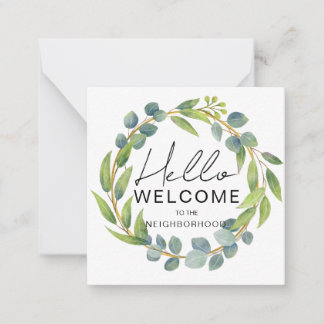 Welcome to the Neighborhood Card – New Home Greeti Mitteilungskarte