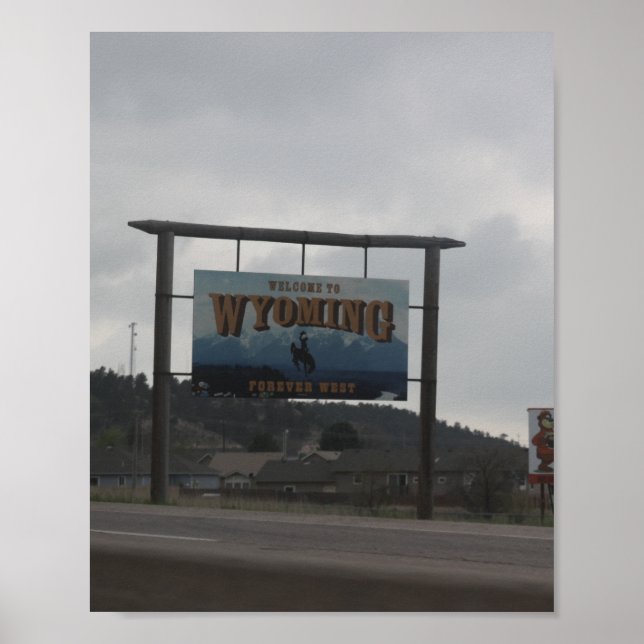 Welcome to Wyoming Poster (Vorne)