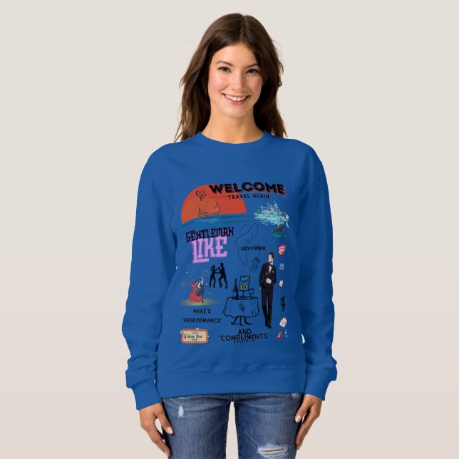 WELCOME TRAVEL AGAIN SWEATSHIRT (Vorne ganz)