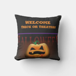 Welcome Trick oder Treaters Halloween Kissen