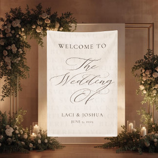 welcome wedding banners banner