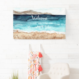 Welcome Wedding Beach Banner
