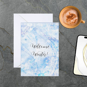 Welcome Winter Greycard Mitteilungskarte