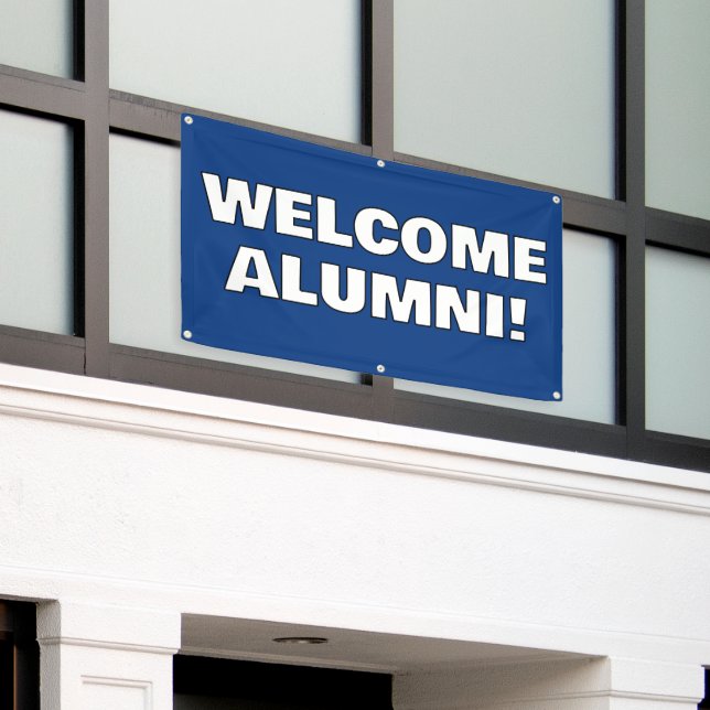Welcome Zuhause Alumni Banner (Äußeres Gebäude)