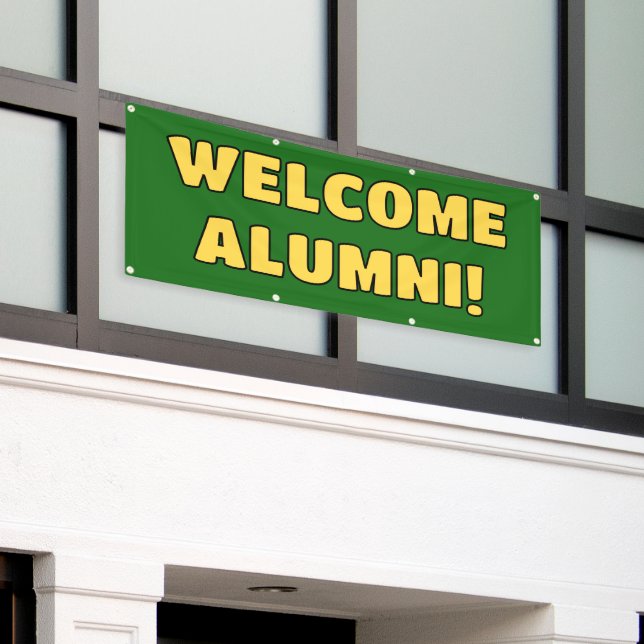 Welcome Zuhause Alumni Banner (Äußeres Gebäude)