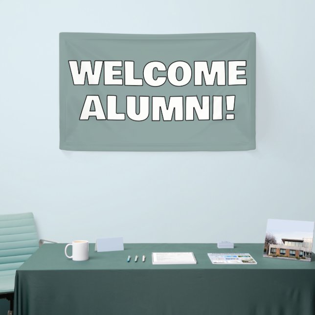 Welcome Zuhause Alumni Banner (Messeveranstaltung)