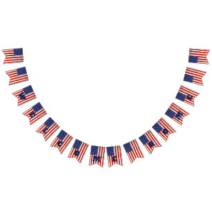 Welcome Zuhause American Flag Wimpelkette