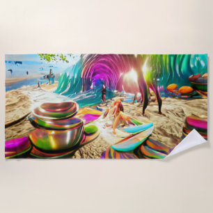 Welcome Zuhause Beach Balloons Familienhandtuch Strandtuch