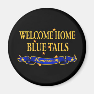 Welcome Zuhause Blue Schwanz Magnet