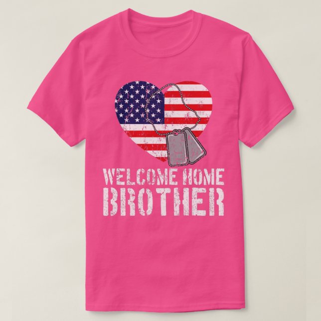 Welcome Zuhause Brother Military Matching Homecomi T-Shirt (Design vorne)