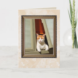 Welcome Zuhause cat Karte