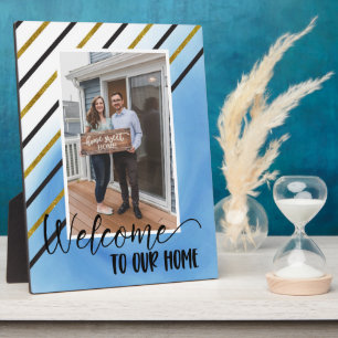 Welcome Zuhause Custom Foto Plaque Fotoplatte
