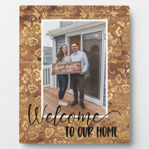 Welcome Zuhause Custom Foto Plaque Fotoplatte