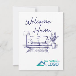 Welcome Zuhause Custom Real Anwesen Card Karte