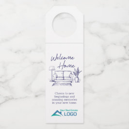 Welcome Zuhause Custom Real Anwesen Flaschenanhänger