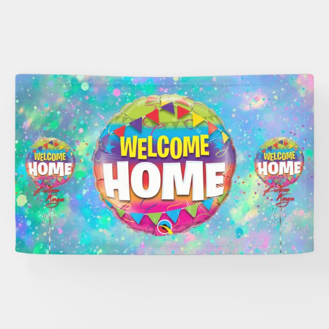 Welcome Zuhause Custom Vinyl Banner 3' x 5 (Horizontal)