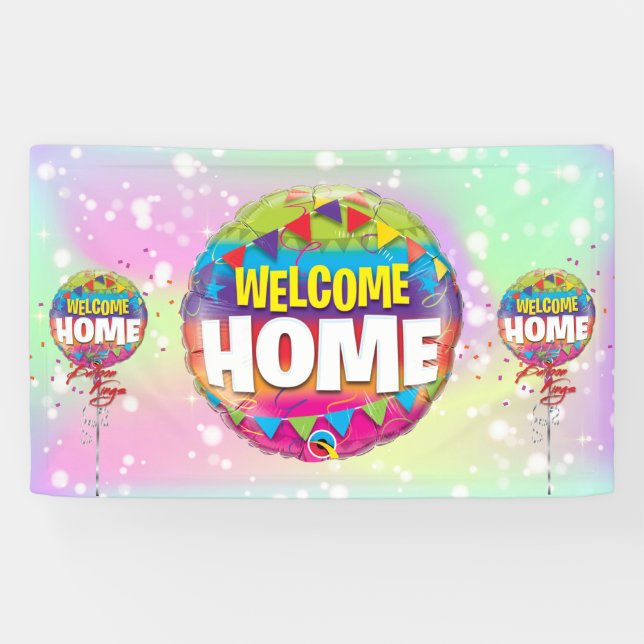 Welcome Zuhause Custom Vinyl Banner 3' x 5 (Horizontal)