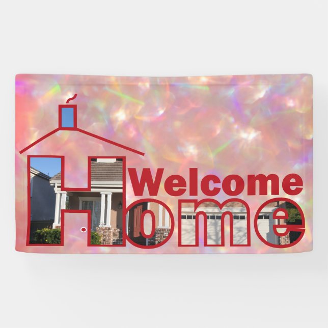 Welcome Zuhause Custom Vinyl Banner 3' x 5 (Horizontal)