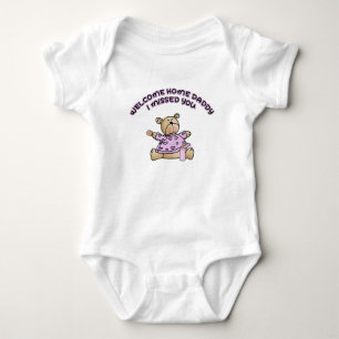 Welcome Zuhause Daddy (Girls) Baby Strampler