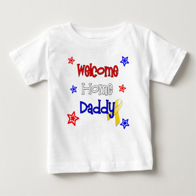 Welcome Zuhause Daddy Säugling Long Sleeve Shirt (Vorderseite)