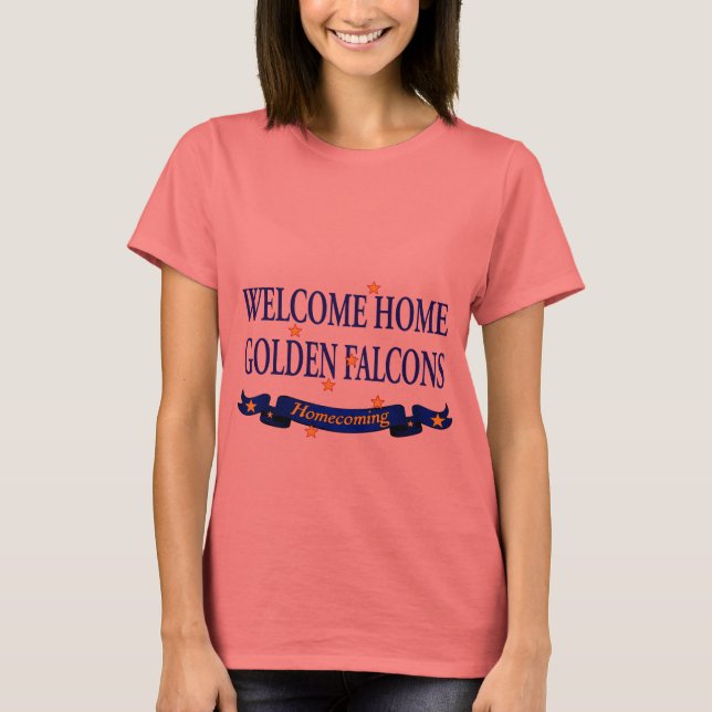 Welcome Zuhause Golden Falcons T-Shirt (Vorderseite)