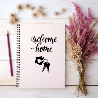 Welcome Zuhause House Key New Zuhause Buyer Notebo Notizbuch