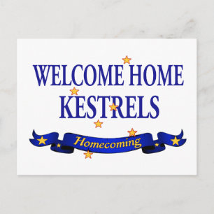 Welcome Zuhause Kestrels Postkarte