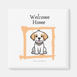 Welcome Zuhause Kühlschrankmagnet Magnet