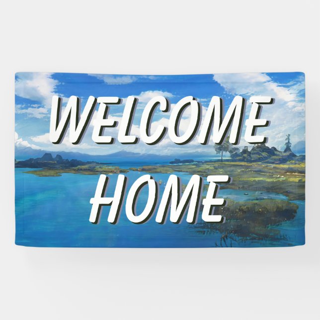 Welcome Zuhause Landswater-Banner Banner (Horizontal)