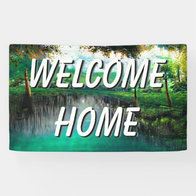 Welcome Zuhause Landswater-Banner Banner (Horizontal)
