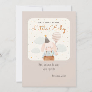 Welcome Zuhause Little Baby Card Save The Date