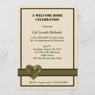Welcome Zuhause/ Militär Einladung